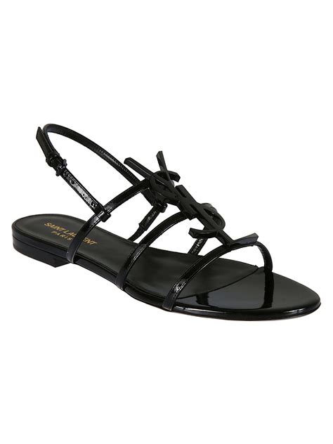 ysl flat sandals women